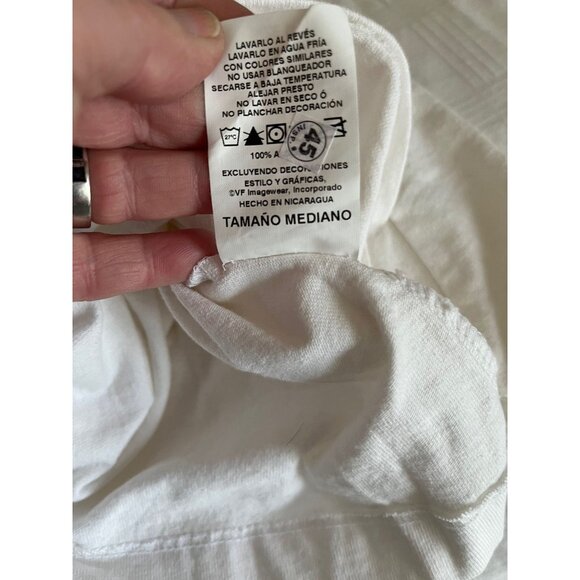 Vtg Women's Detroit Red Wings Hockey White Red T-Shirt 1931 National Anthem Pres - Picture 9 of 9